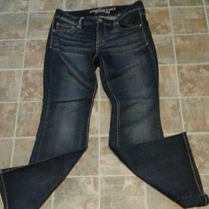 American Eagle super super stretch boho flair jean